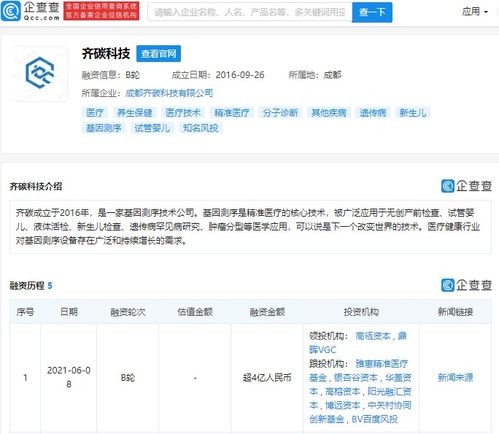 高瓴資本領(lǐng)投基因測(cè)序技術(shù)新銳，齊碳科技加速計(jì)算機(jī)軟硬件研發(fā)